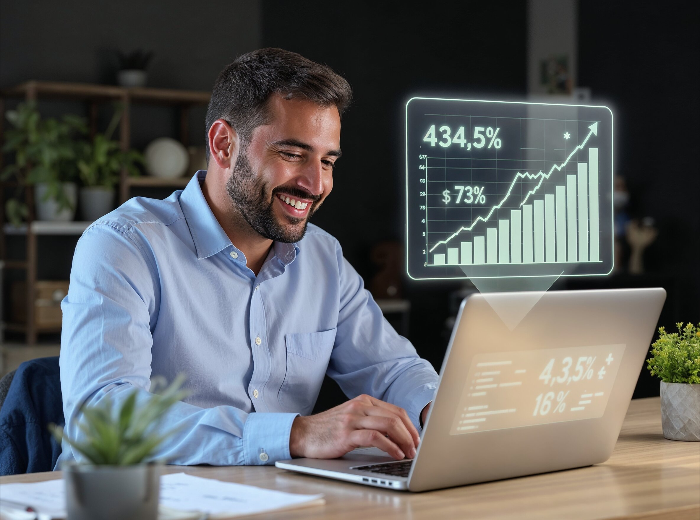 Logo de AWS sobre un fondo azul en la nube AWS.