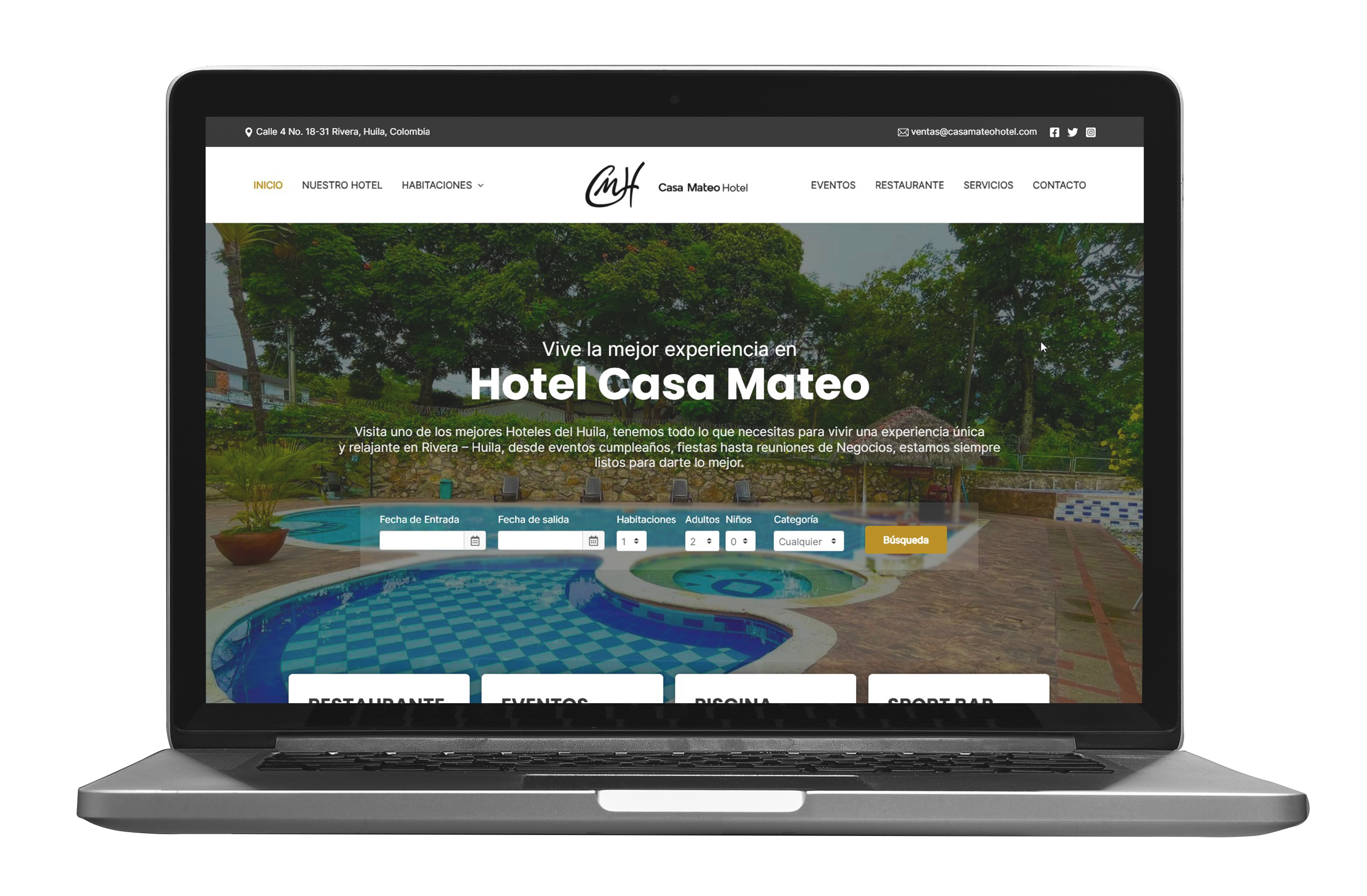 Hotel Casa Mateo website