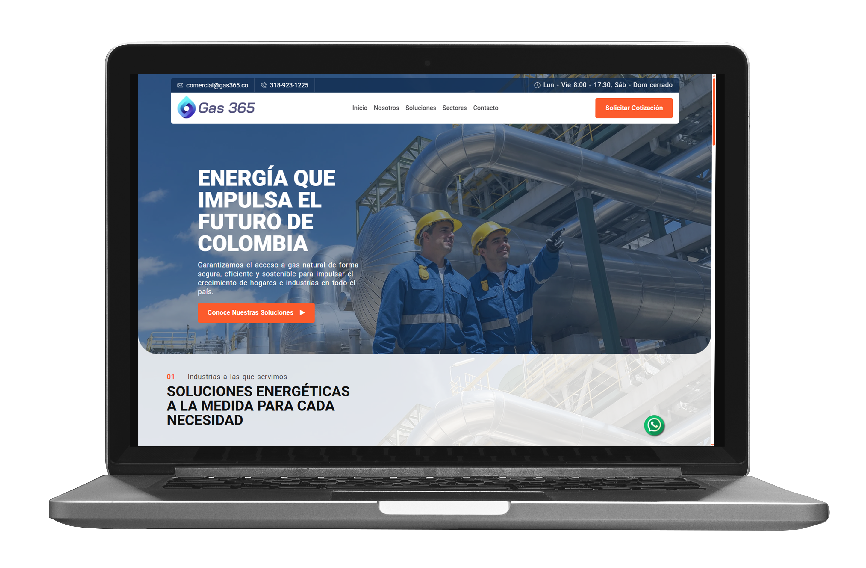 Sitio web Gas365