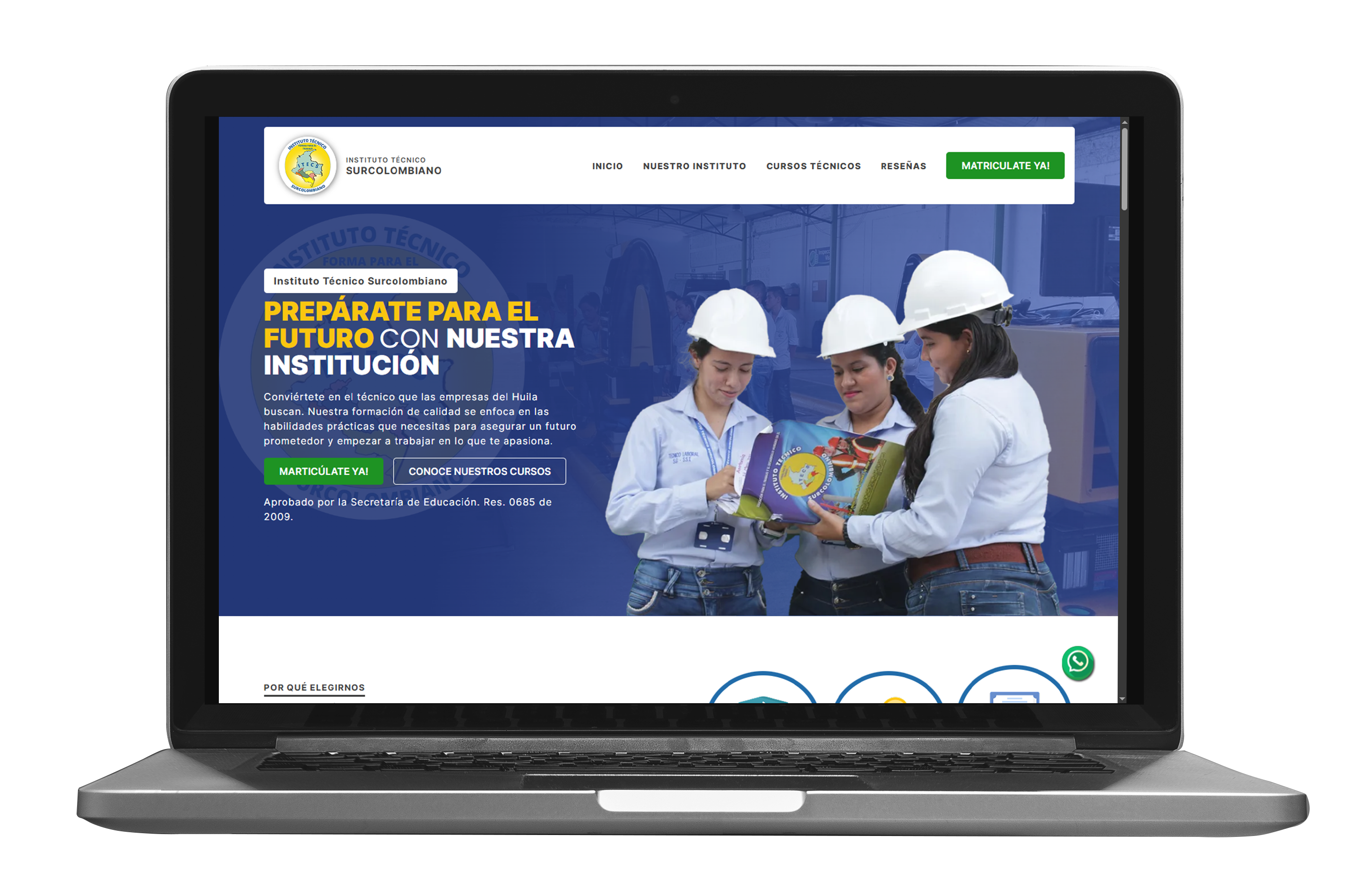 Sitio web Instituto Tecnico Surcolombiano